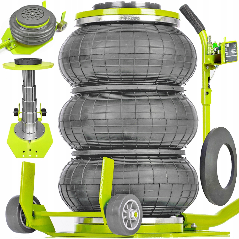 PODNOŚNIK PNEUMATYCZNY Samochodowy BAŁWANEK 3.5T 135-430mm żaba Majster mp