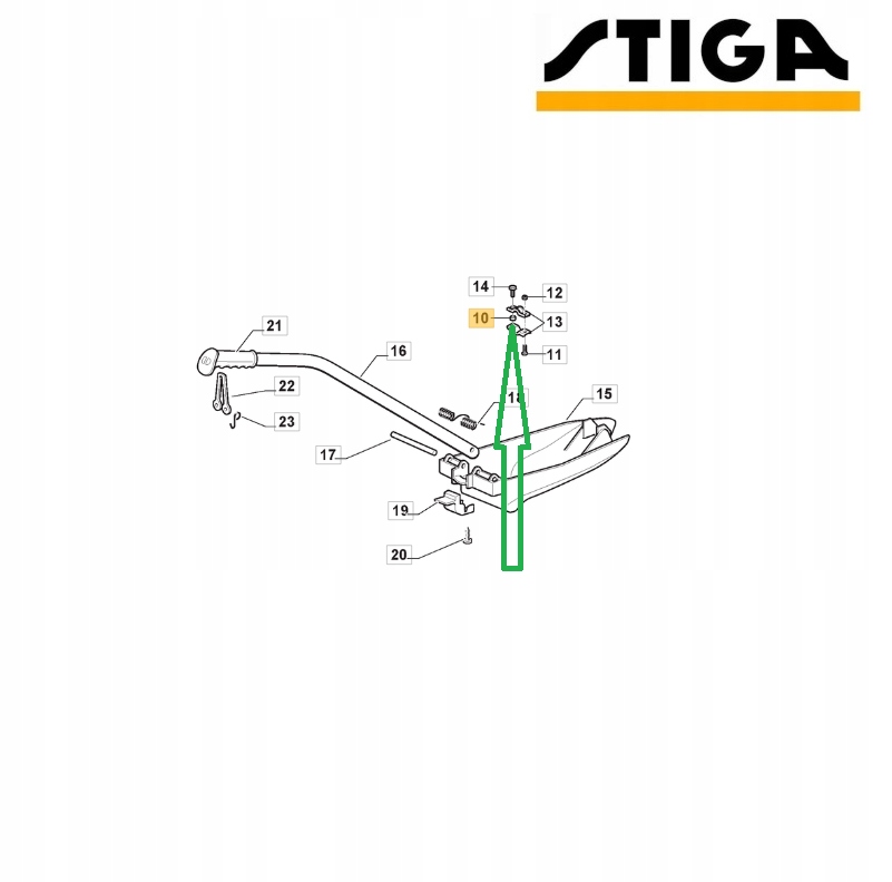 TULEJKA DŹWIGNI MULCZOWANIA ZDERZAKA PODNOSZENIA KOSISKA STIGA 22170600/0 O Rodzaj inny