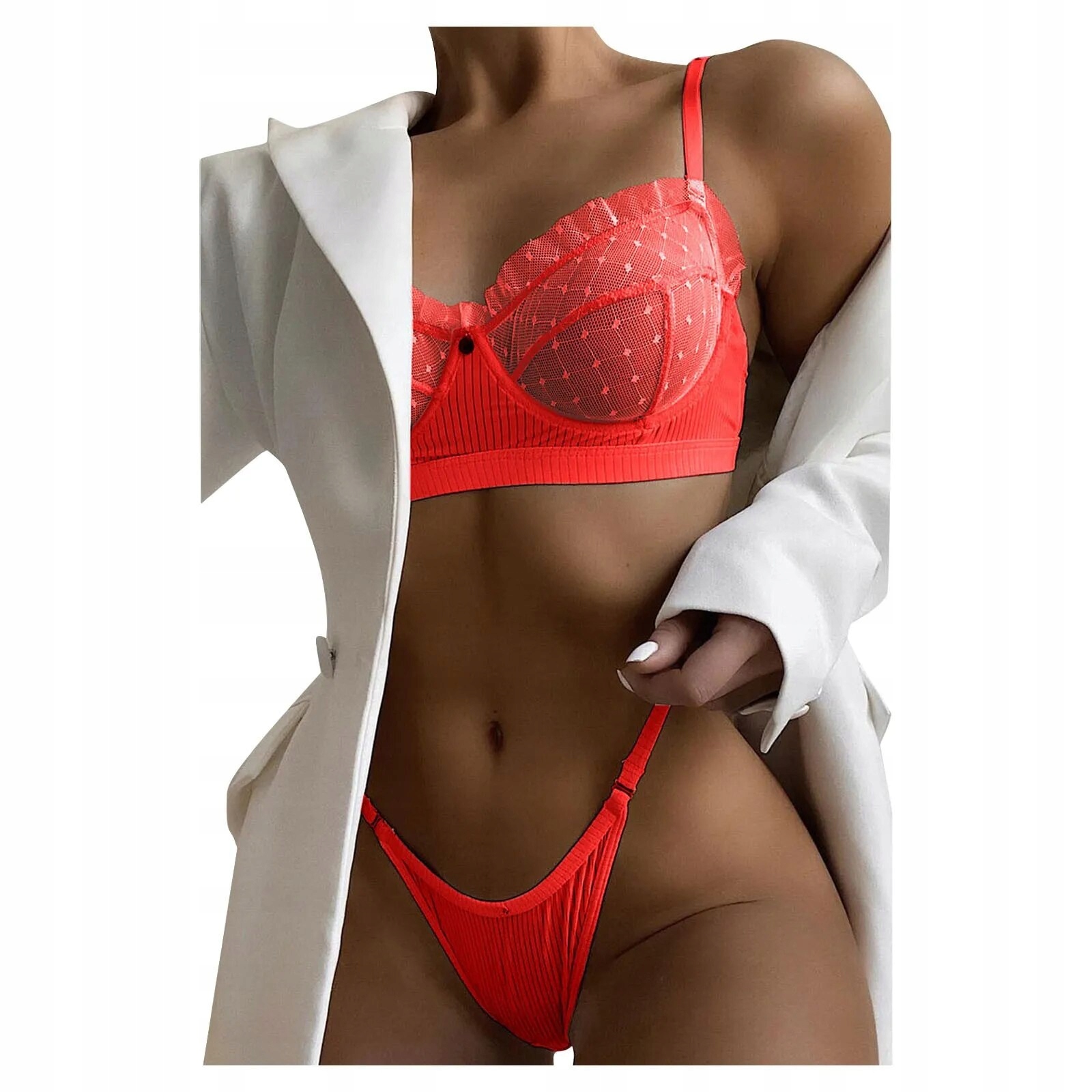 Sexy Lingerie Lace Bra Set Transparent Underwear Hot Erotic