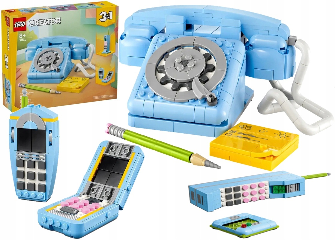383 dílků stavebnice Lego Creator Telefon ve stylu Retro 31174