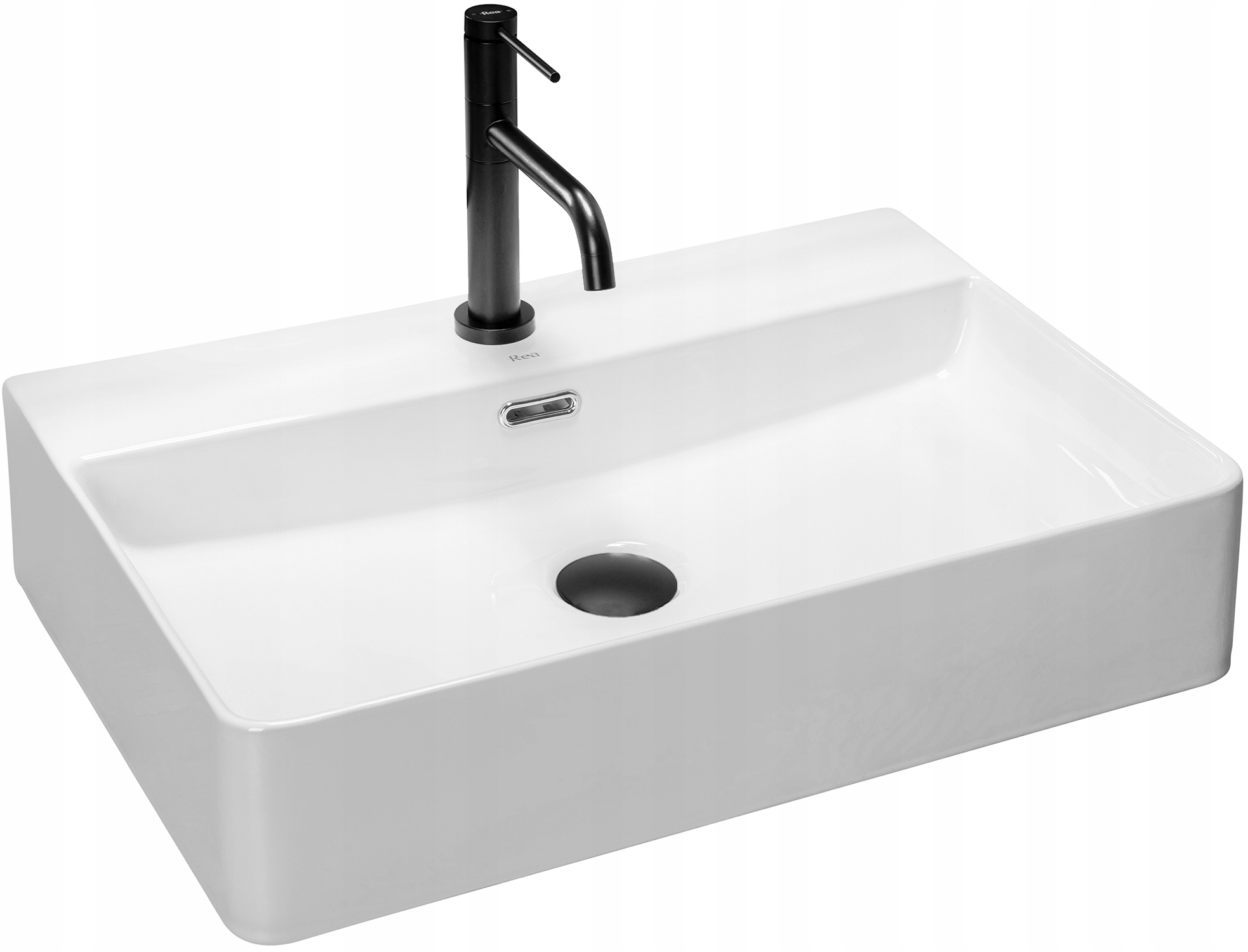 Umývačka Na Dosku Obdĺžniková Biela Rea Gina White Veľká 60 cm S Prepadom