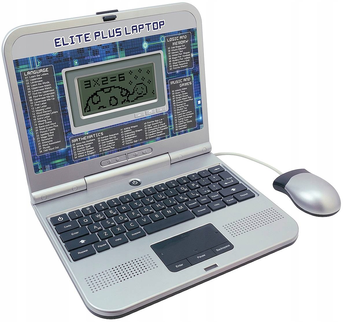 LAPTOP EDUKACYJNY DLA DZIECI PL/ANG 98 PROGRAMÓW Kod producenta 008086