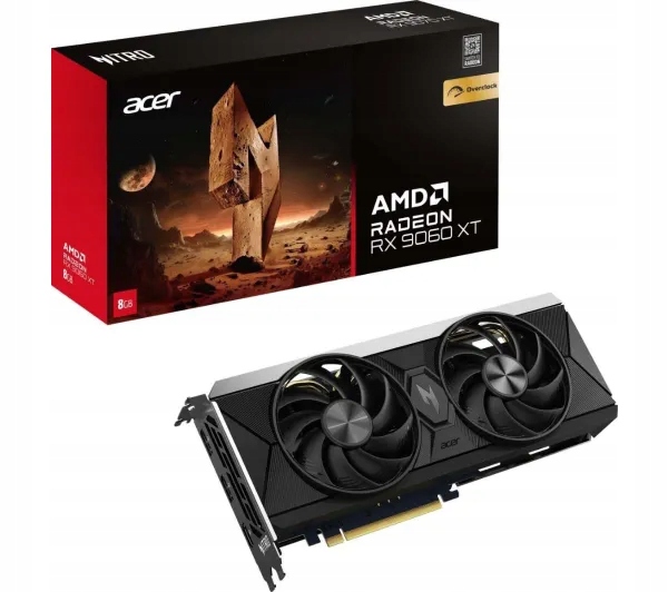 Karta graficzna Acer Nitro Radeon Rx 9060 Xt Oc 8GB GDDR6 128bit Fsr