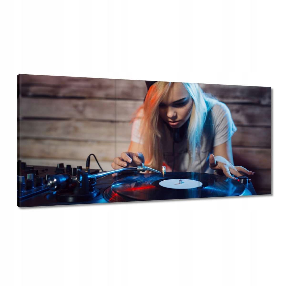 Obrazy 120x60 DJka Laska Dj Gramofon