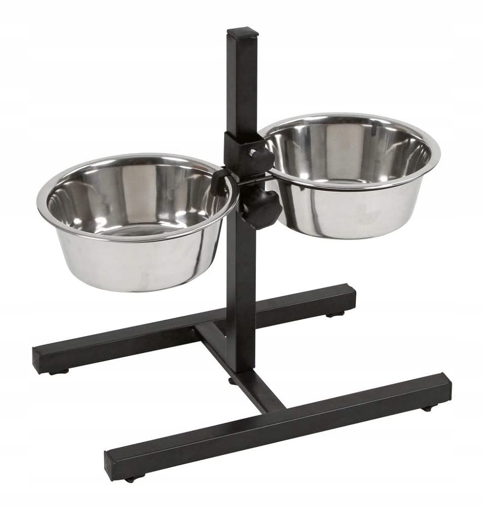 Stojan Lupipets kovové misky černá, stříbrná 1,8 l