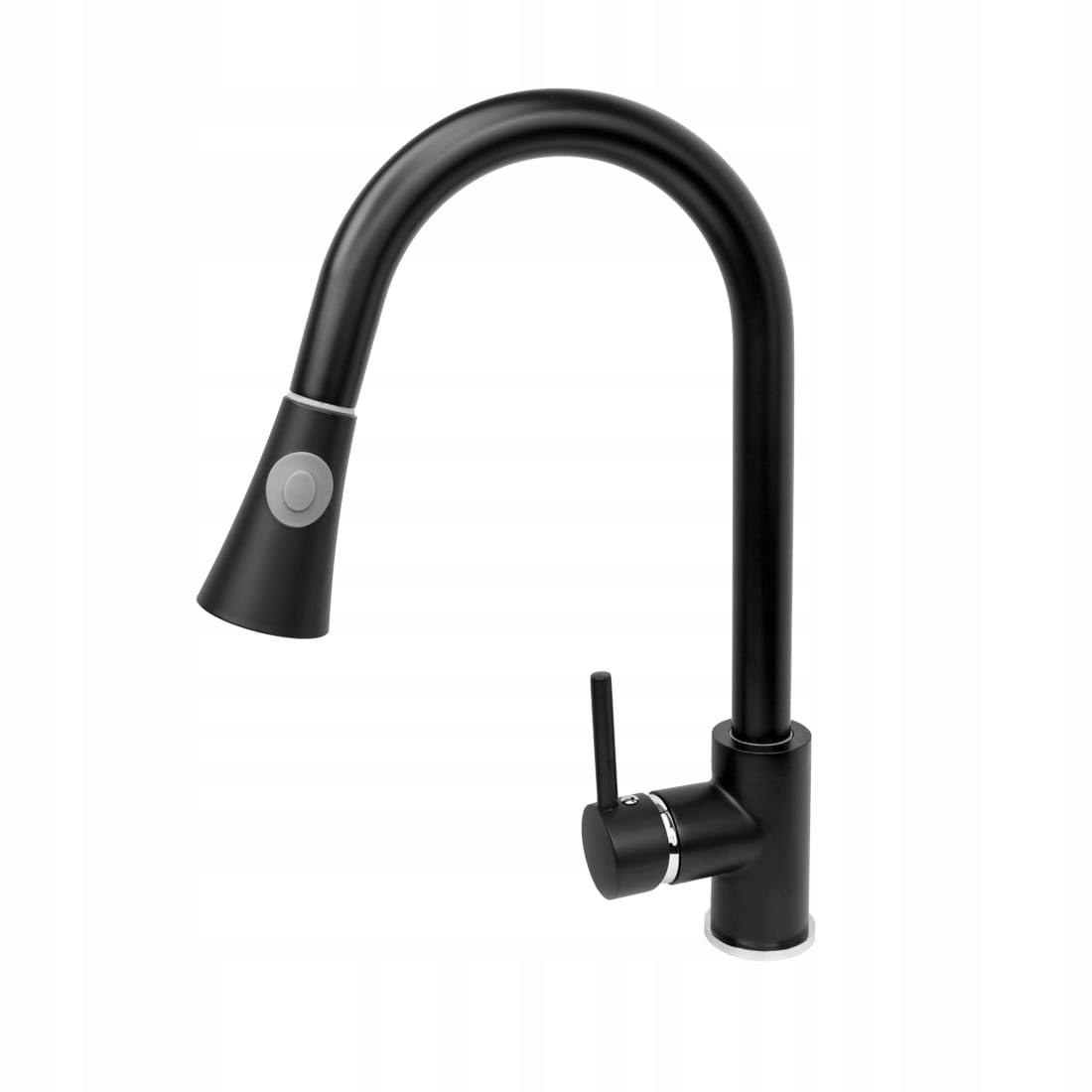 Kuchynská Batéria S Výsuvným Výtokom, Čierna