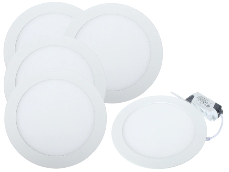 Sada stropních svítidel Halogen Led Slim 12W 5x