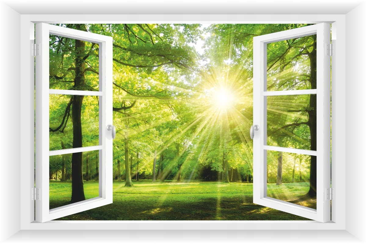 красивый вид из окна. отворить окно настежь. свет в окошке. природа за окном. проветривание помещений.