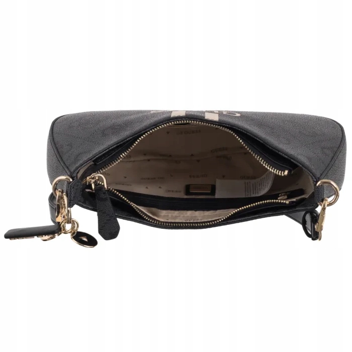 Dámska malá kabelka Guess Noelle II Top Zip Shoulder Bag HWOS96 čierna Pohlavie žena