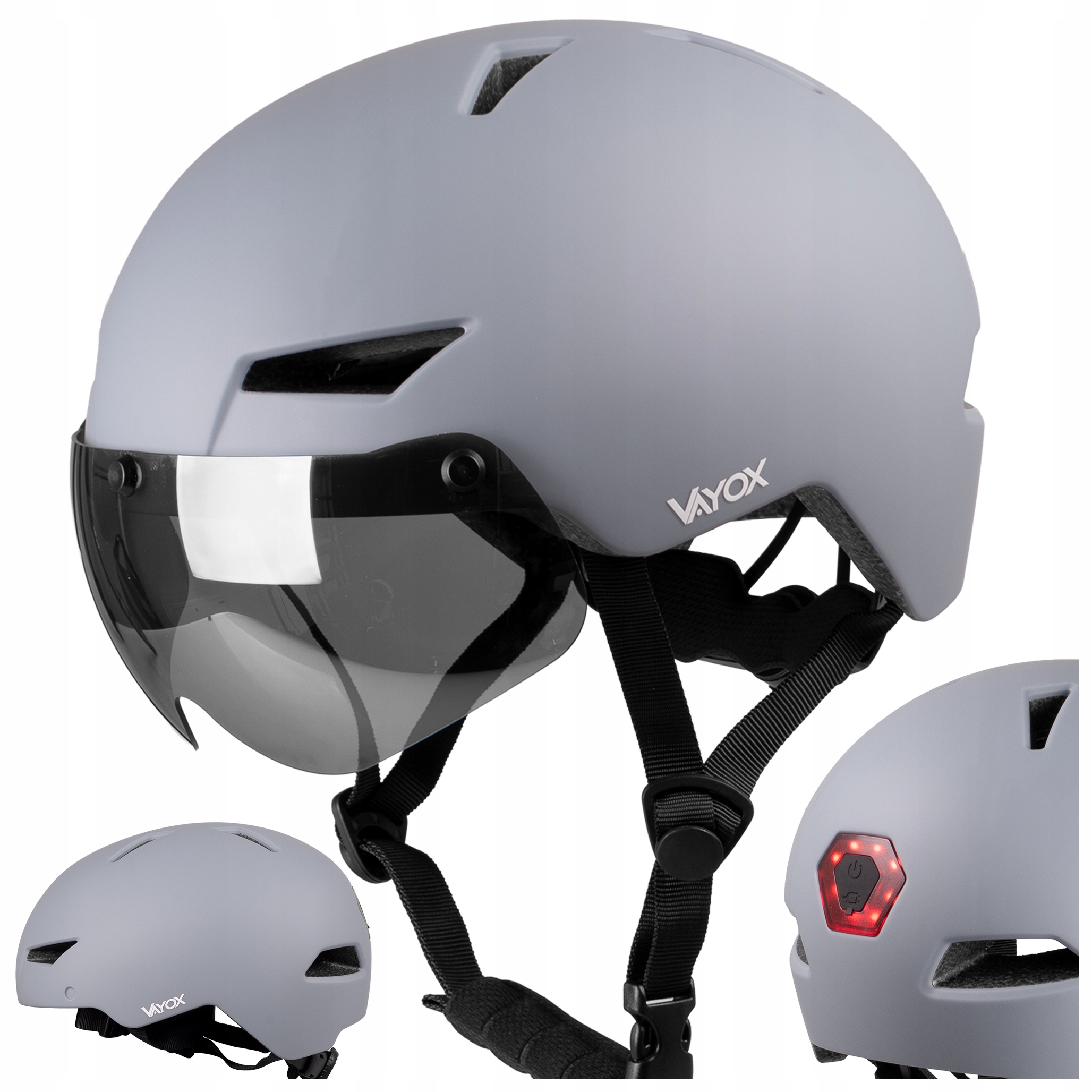 Helma Na Kolo, Koloběžku, Kolečkové Brusle, Nastavitelný Ořech S Lampičkou Rychlospojka Vayox