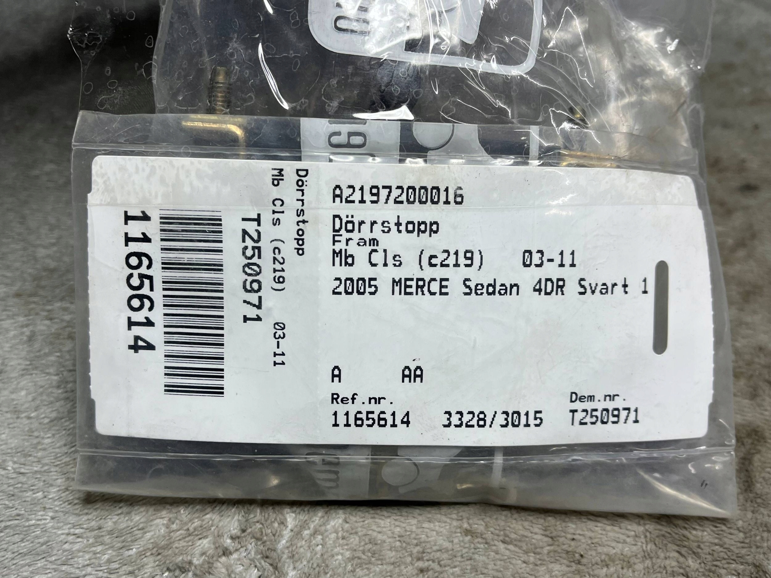 limiter door right front MERCEDES W219 CLS A2197200016 !J