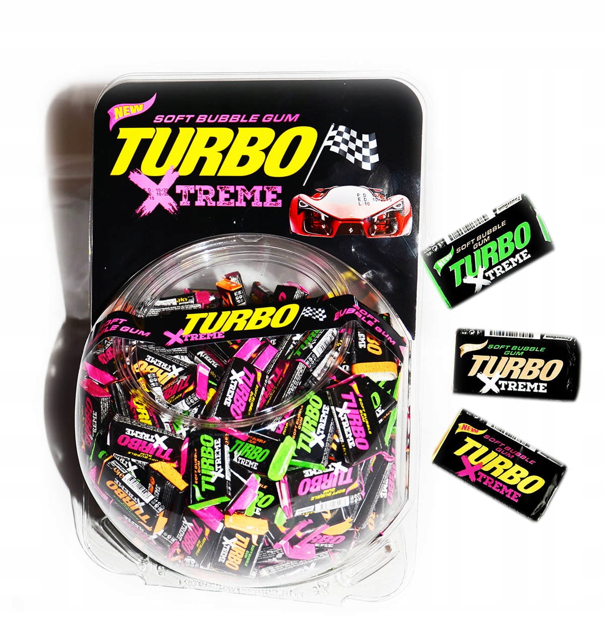Levně Xtreme Žvýkačka Turbo Bubble Gum 300X4,5G Sklenice 300ks