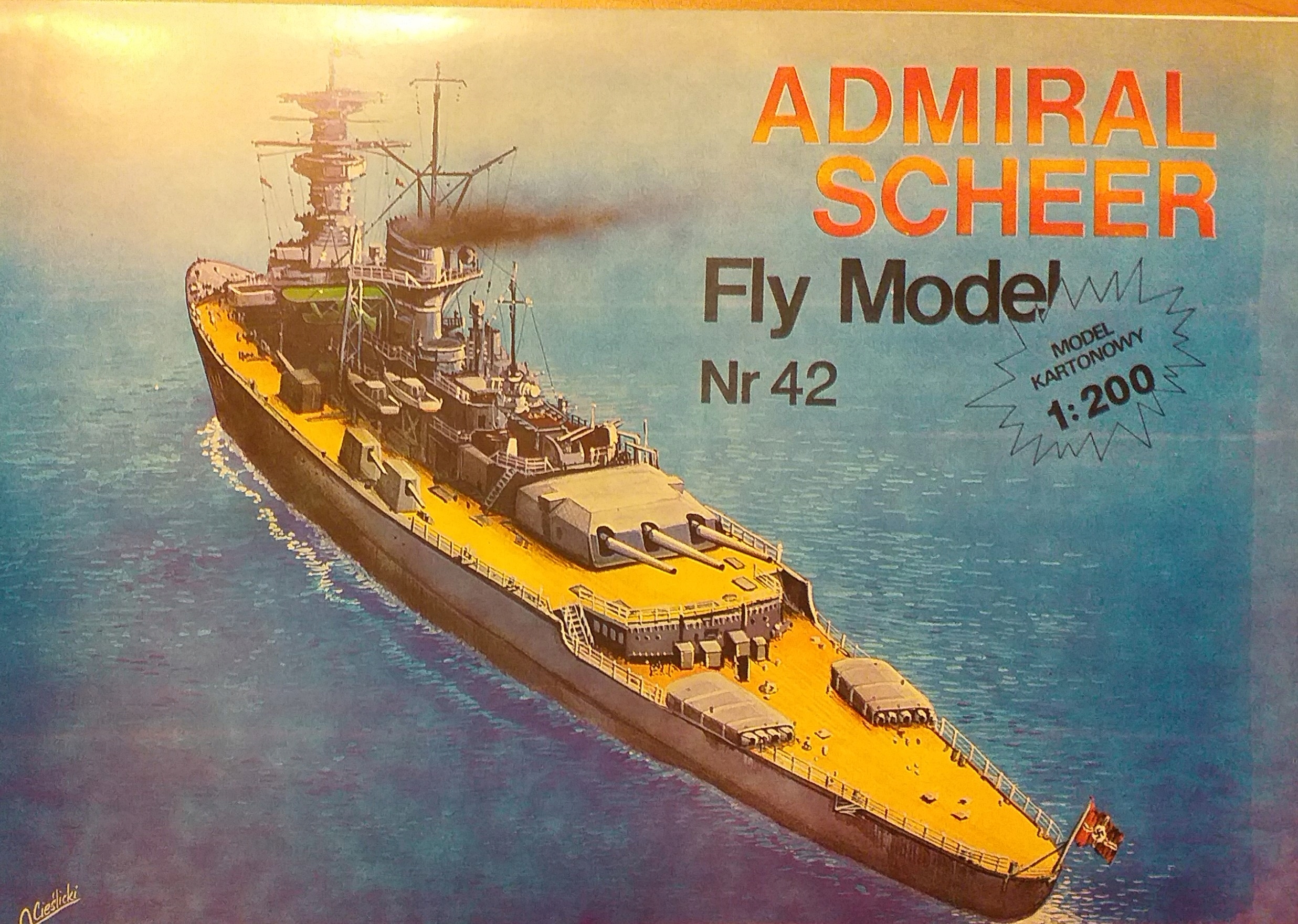 FlyModel č. 42 Admiral Scheer 1:200