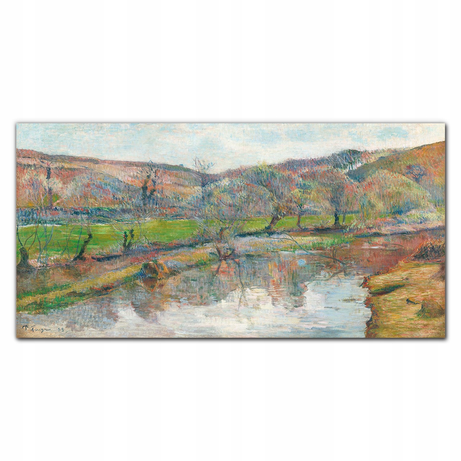 Nástenný fotoobraz na plátne Hore po rieke 140x70