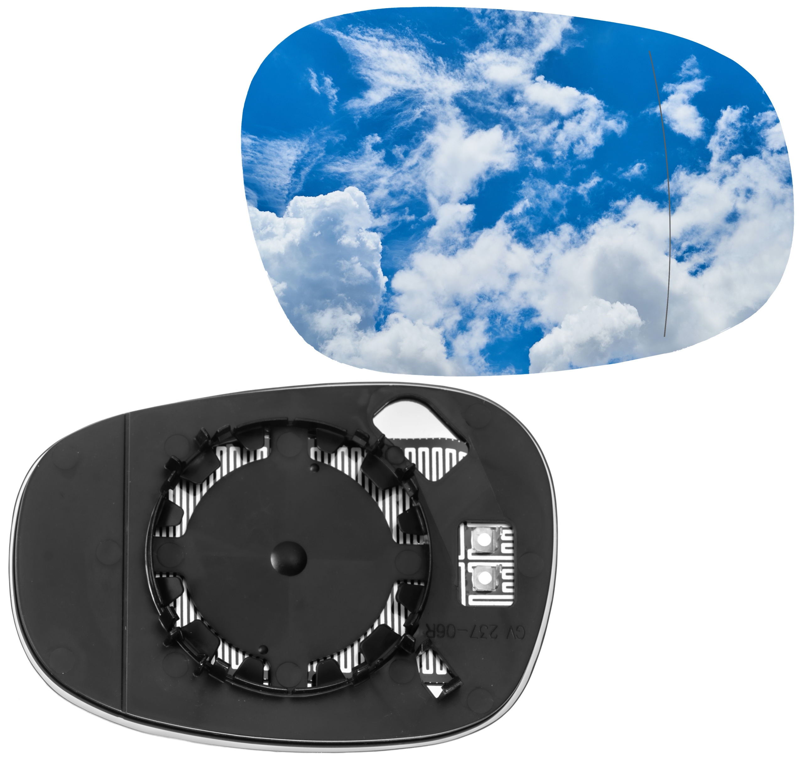 Zdjęcie AWparts WKŁAD LUSTERKA PRAWY BMW 1 E81 82 87 88 2009--