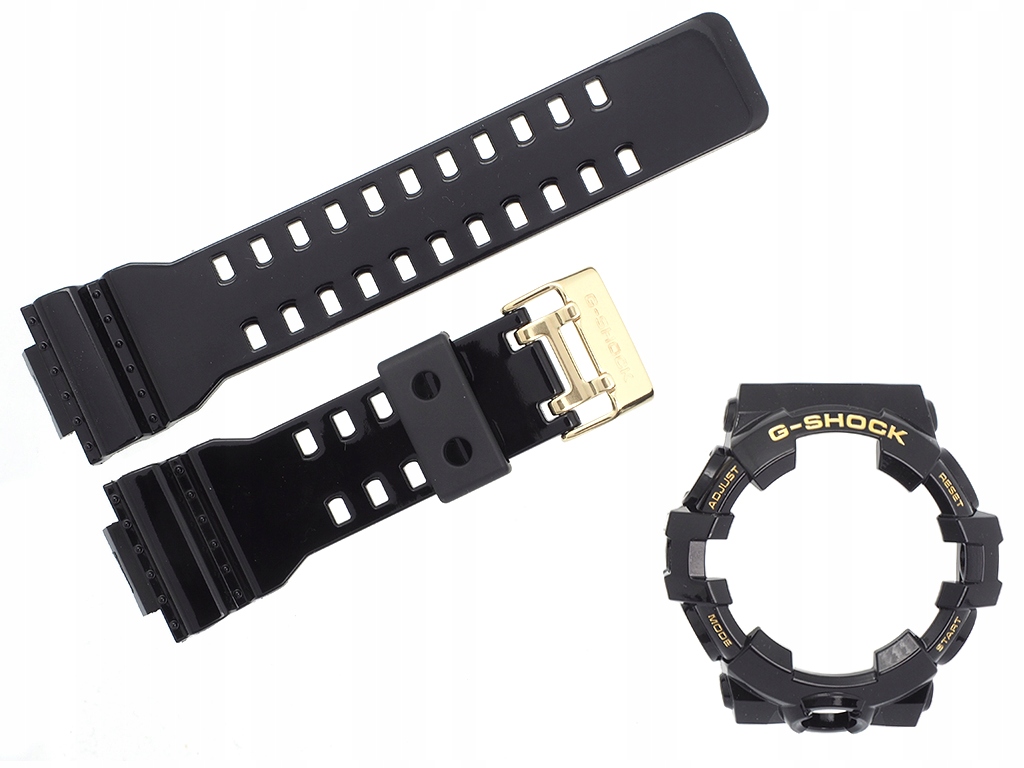 Bezelový řemínek pro hodinky Casio GA-710GB-1A GA-710GB GA-710 GA-700, originální
