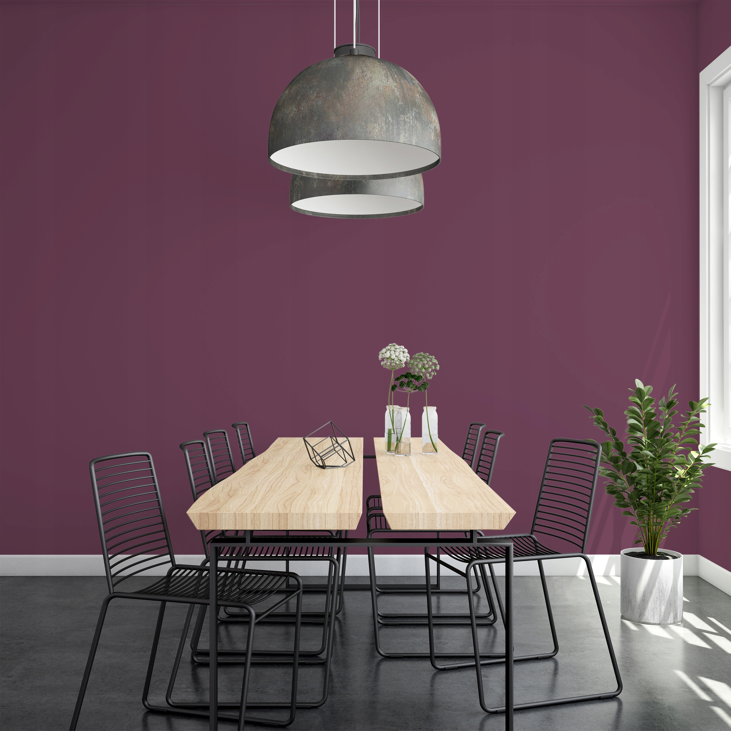 FARBA LATEKSOWA BORDOWA KOLOR BORDOWY GŁĘBOKI MAT MATOWA 2L Q-COVER Marka inna