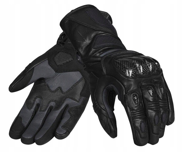 Seca Atom pánske športové motocyklové rukavice čierne M