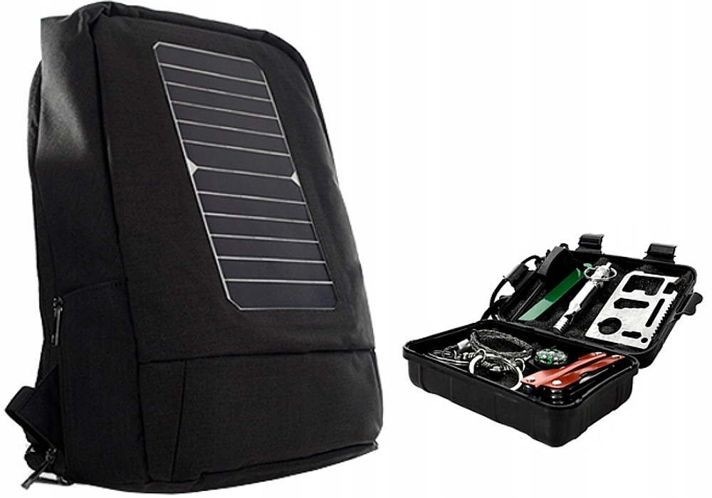 

Plecak Na Wyprawę Survivalową Z Solarnym Panelem