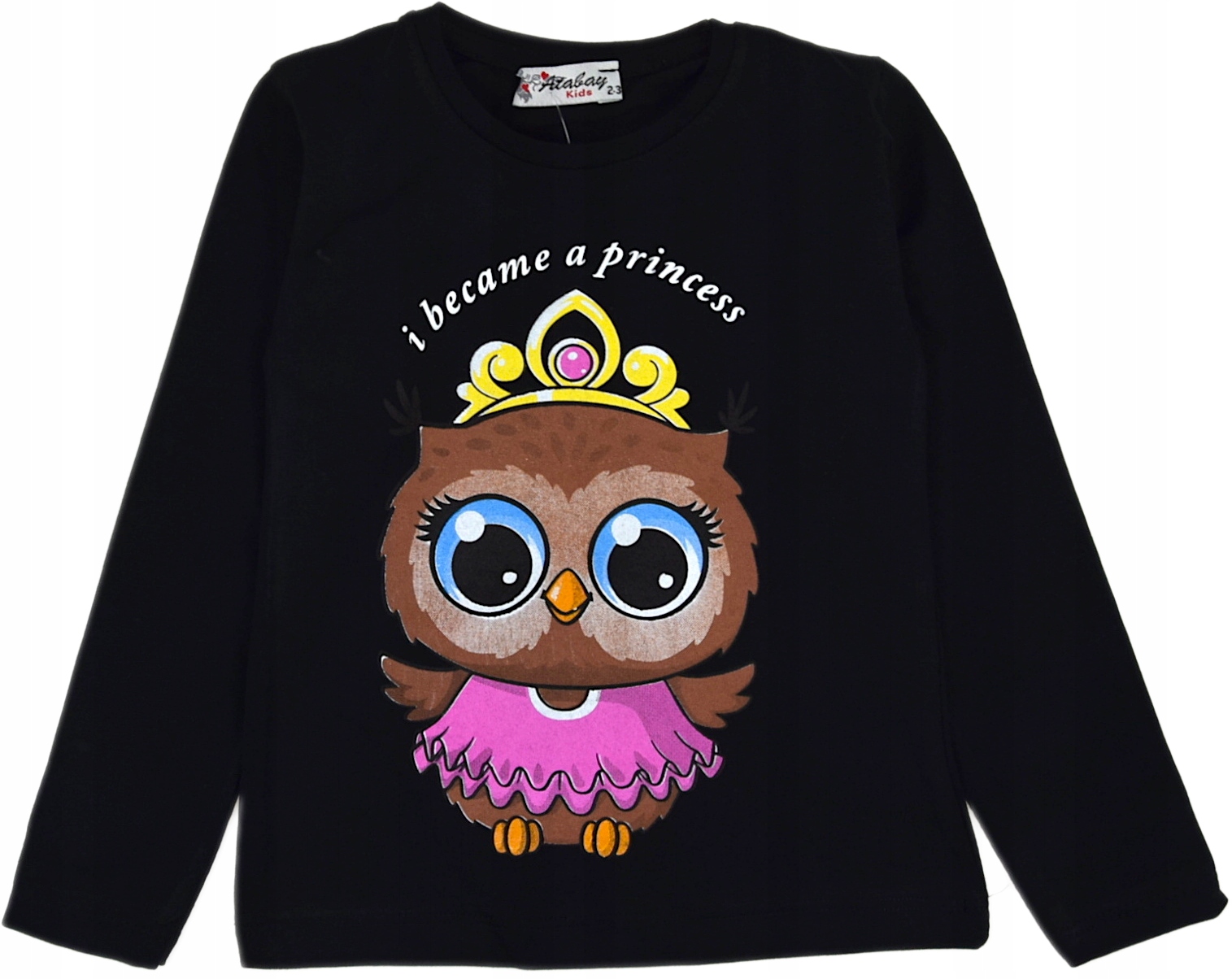 BLUZECZKA BAWEŁNIANA BLUZKA Z SOWĄ DZIEWCZYNKA SOWA 116/122 H