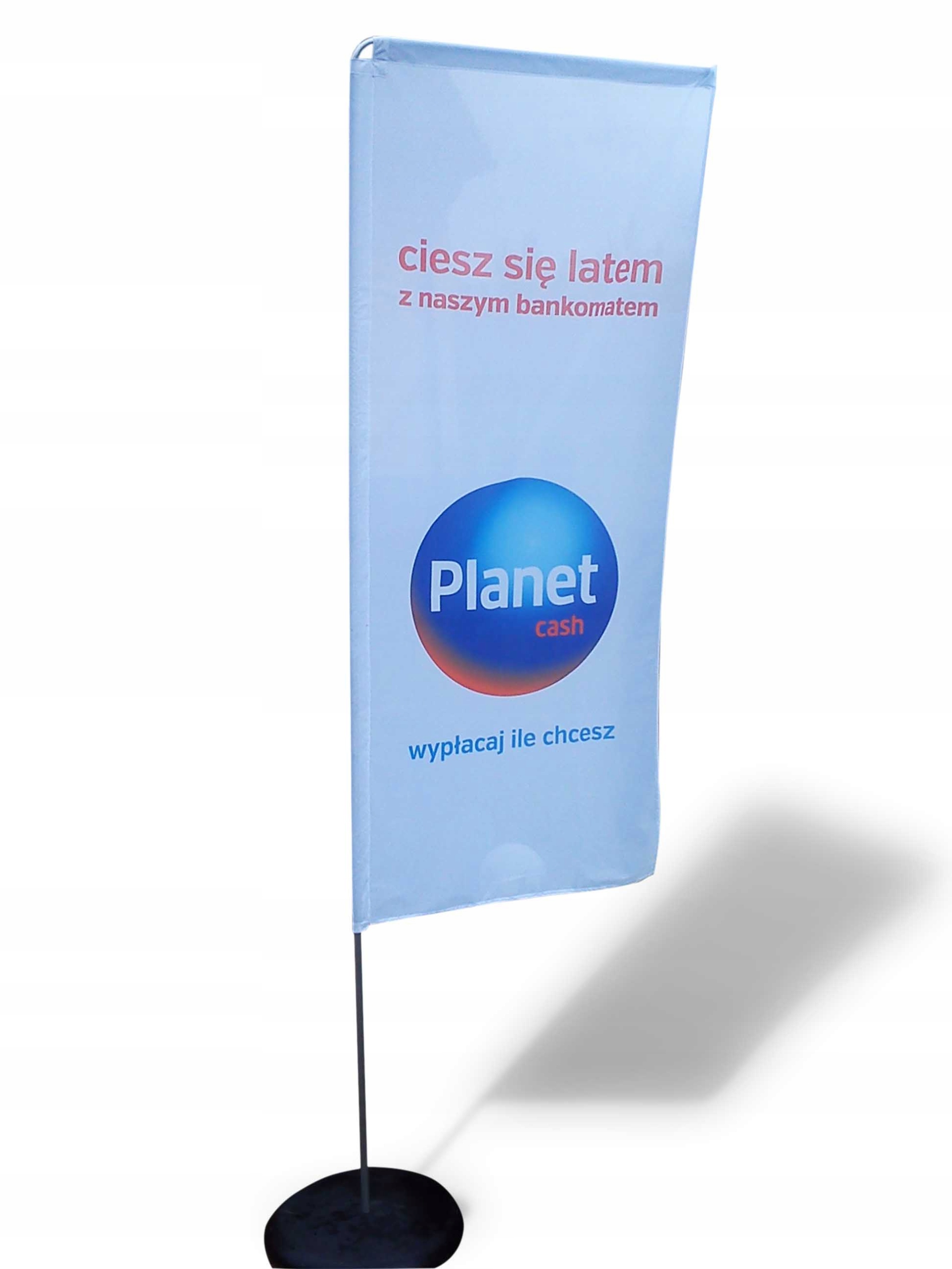 Flaga Reklamowa prostokątna Winder 380x90cm BATFAN Rodzaj flaga