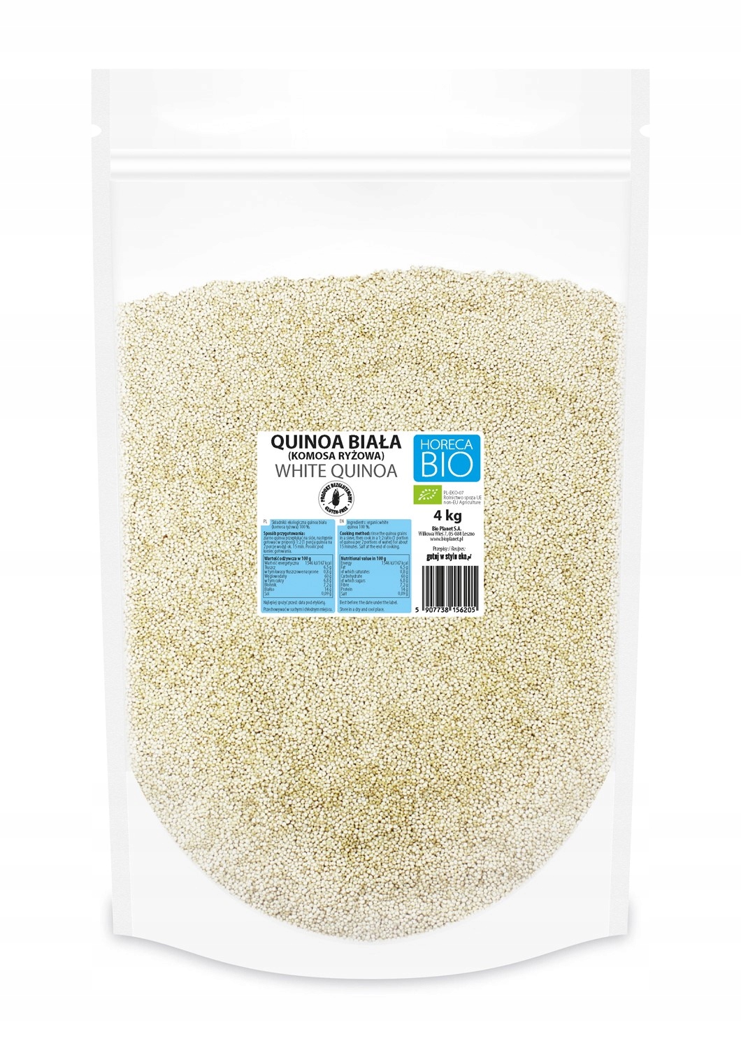 Levně Horeca quinoa bílá (quinoa rýžová) bezlepková bio 4 kg