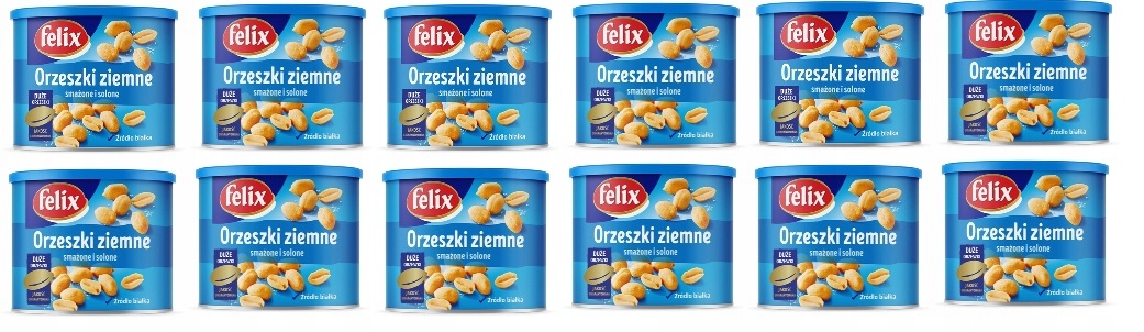 Levně 12 x 140 g Felix Pražené arašídy a solené v plechovce Svařovačka