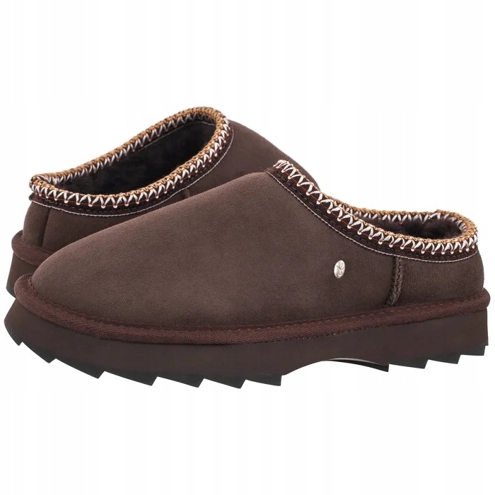 Boty Pantofle Emu Australia Sharky Scuff Chocolate W13179 Hnědé