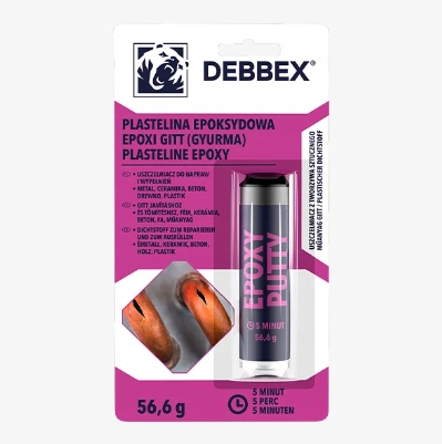 Distyk Plastelina Epoksydowa 56,6ml Jasnoszary