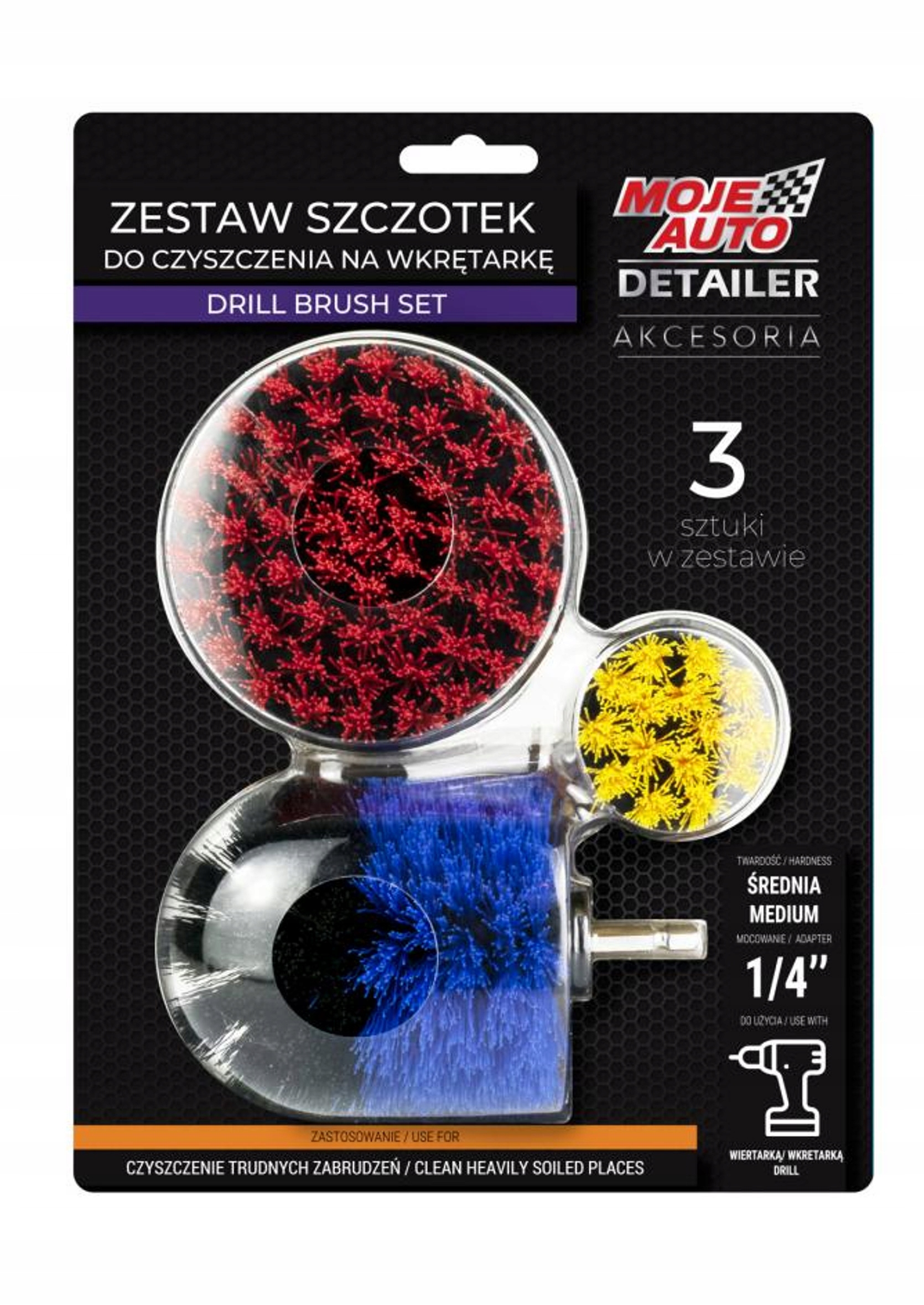 

Moje Auto Zestaw Szczotek Na Wiertarkę 3szt
