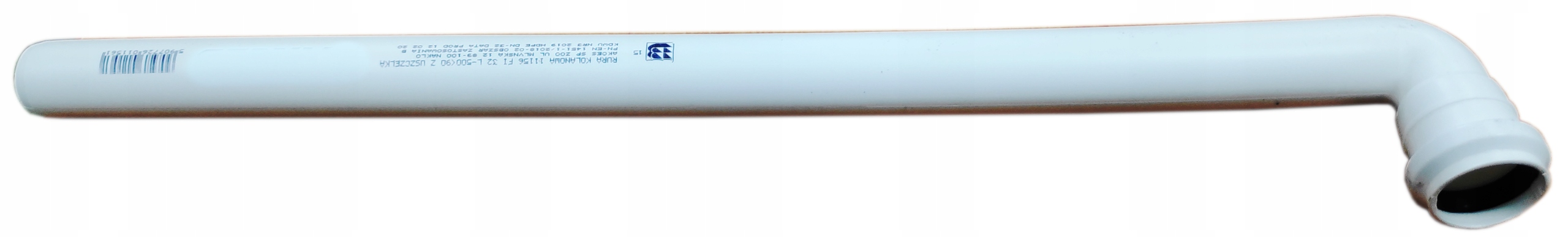 

Rura króciec kanalizacyjny kolanowy Pp fi 32x500mm