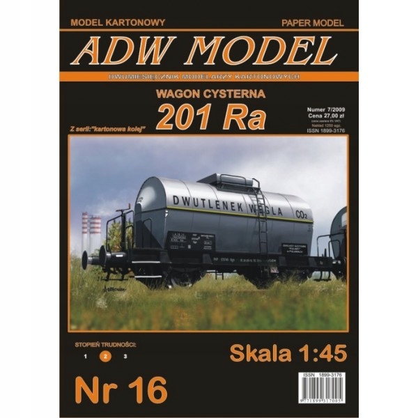 Adw nr 16 Wagon cysterna 201Ra 1:45