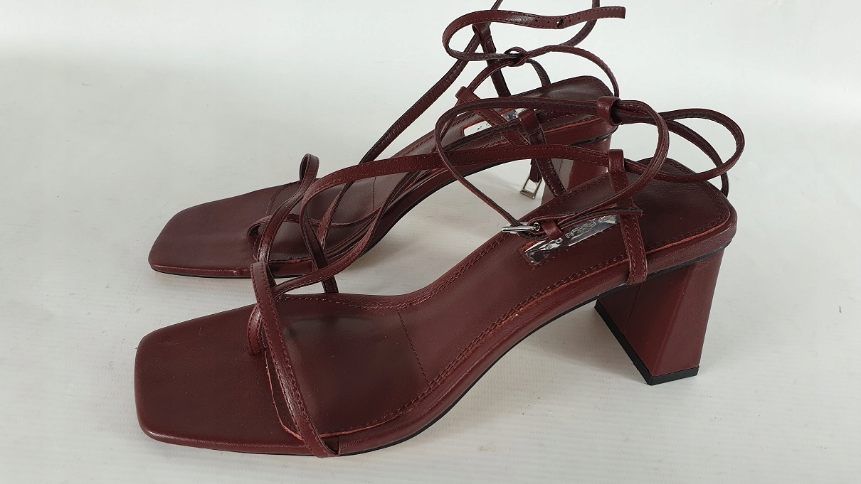 Top Shop Dámské Sandály Na Podpatku Kůže vel. 38