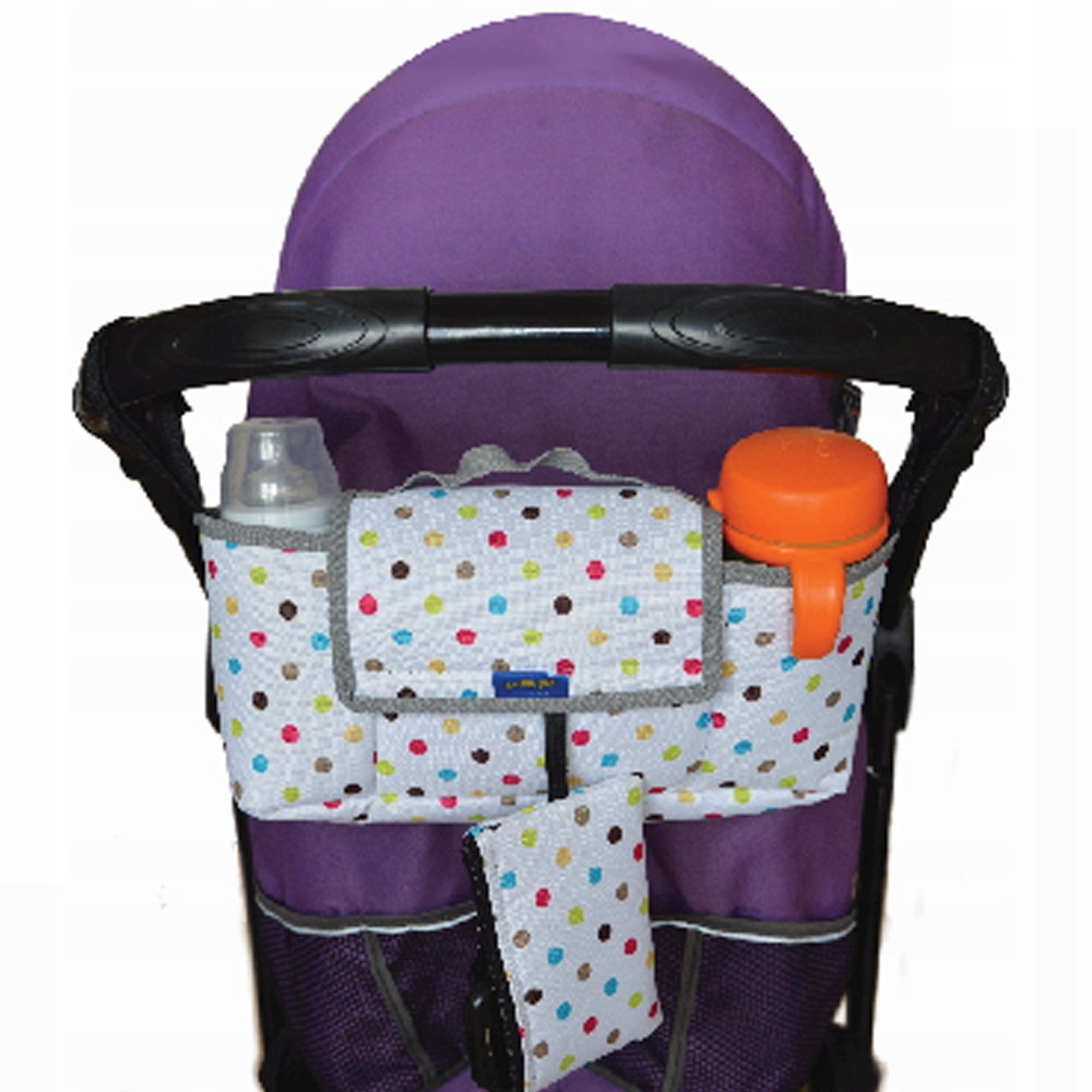 TORBA TOREBKA ORGANIZER DO WÓZKA + SASZETKA Kolor wielokolorowy