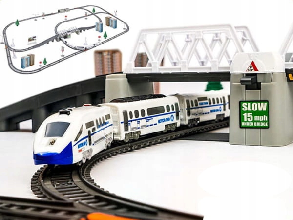 

Elektryczna Kolejka Ogromny Tor Most Tunel 914 cm