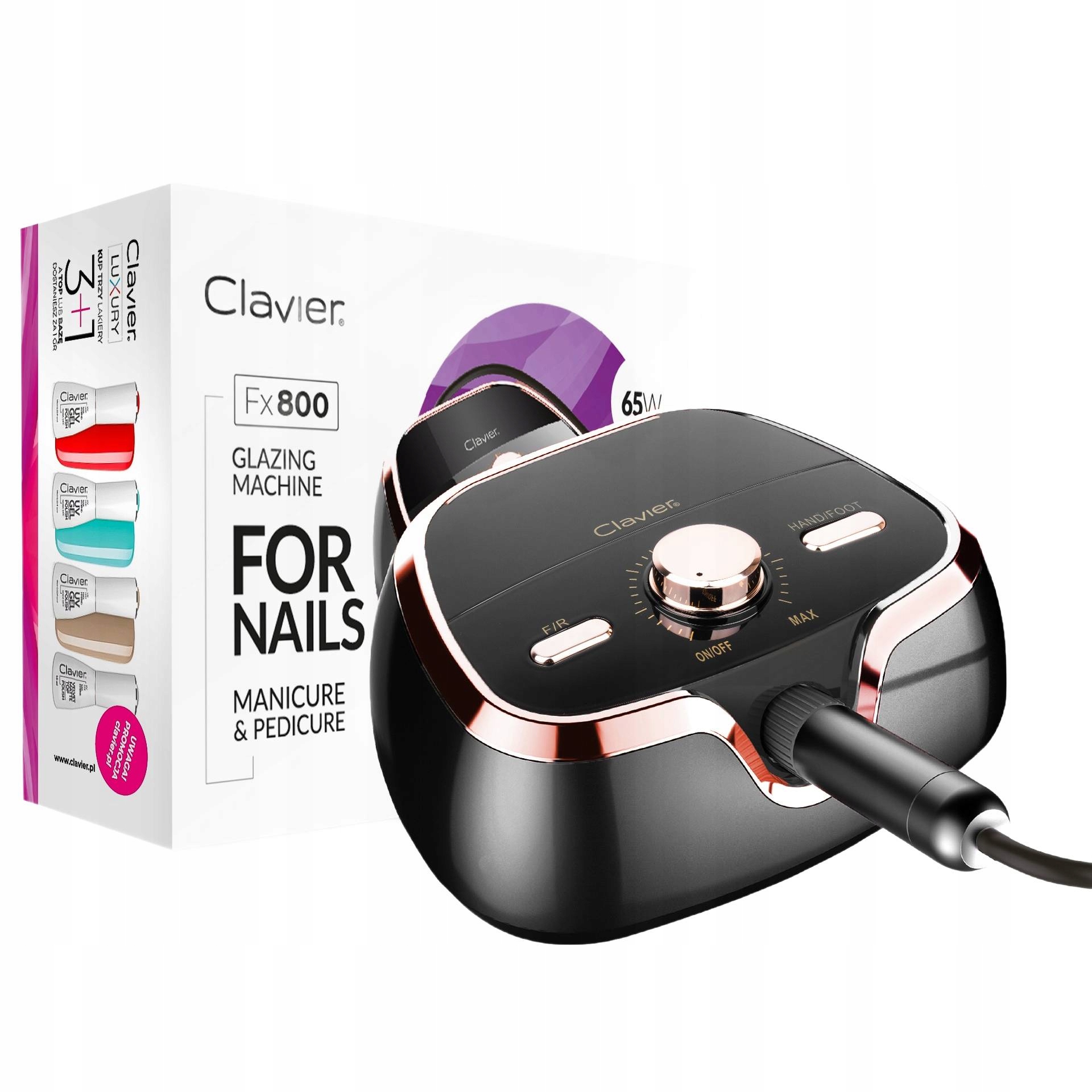 Frezarka Do Paznokci Profesjonalna 65W Hybryda Żel Manicure Pedicure Fx 800