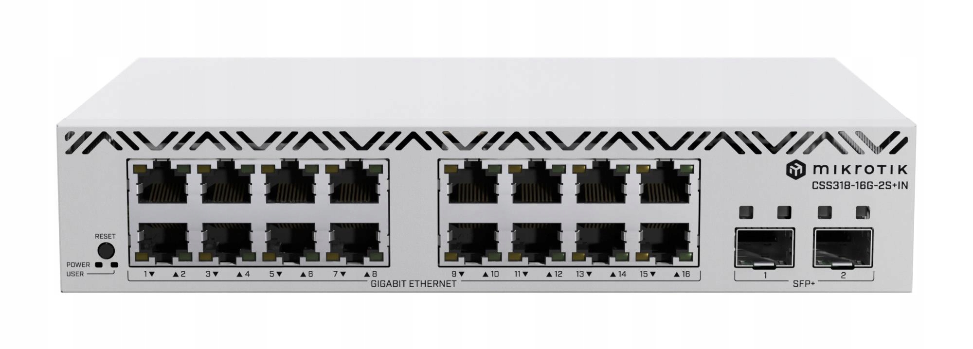 Switch|MIKROTIK|16x10Base-T 100Base-TX 1000Base-T|CSS318-16G-2S+IN