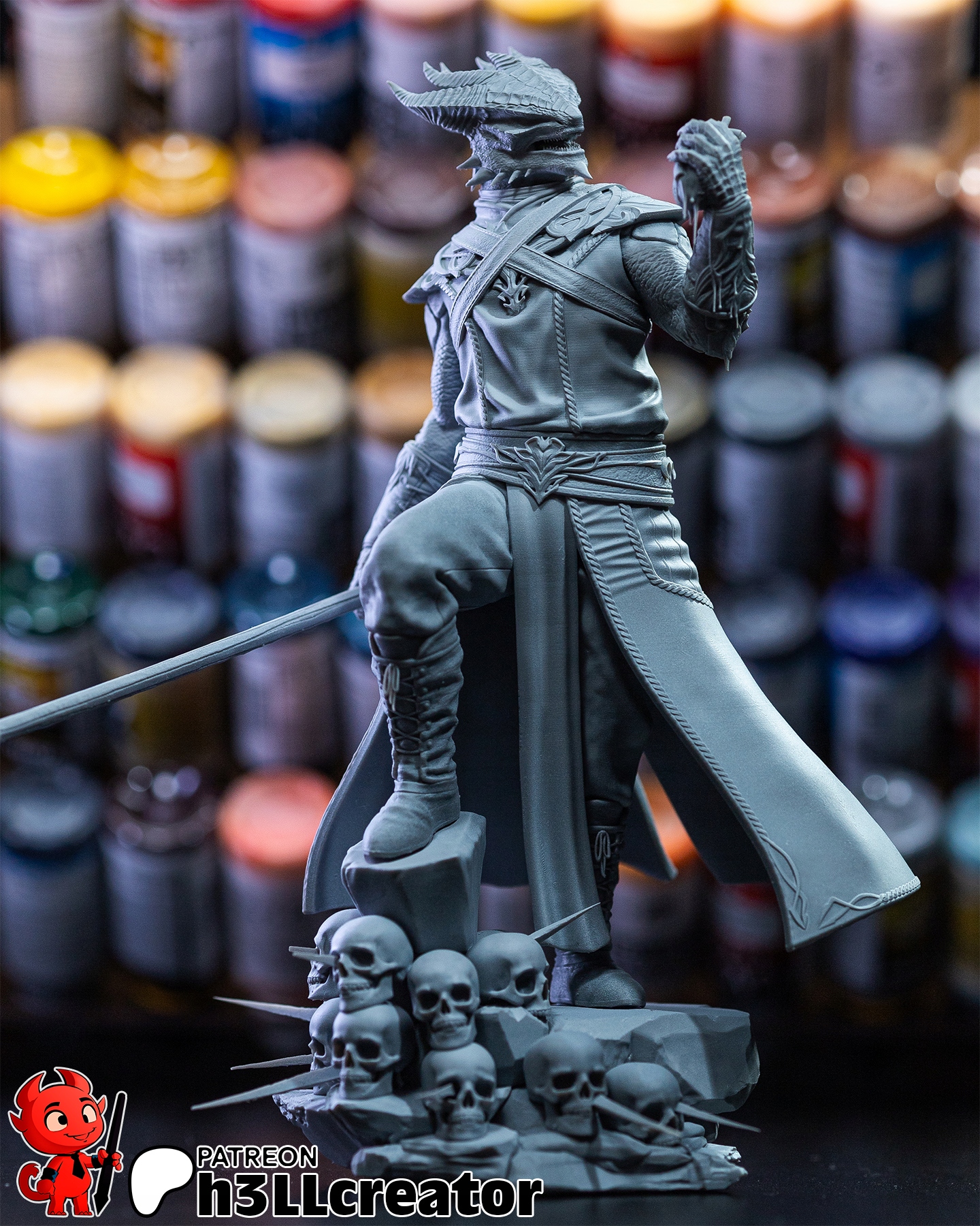 Figurka Dark Urge from Baldurs Gate 3 h3LL creator 3D tisk 12K