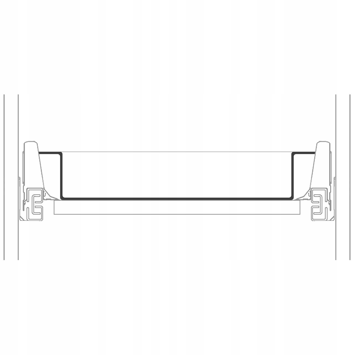 Wkład na sztućce do szuflady 60/43 STANDARD Biały Rodzaj organizer do szuflady