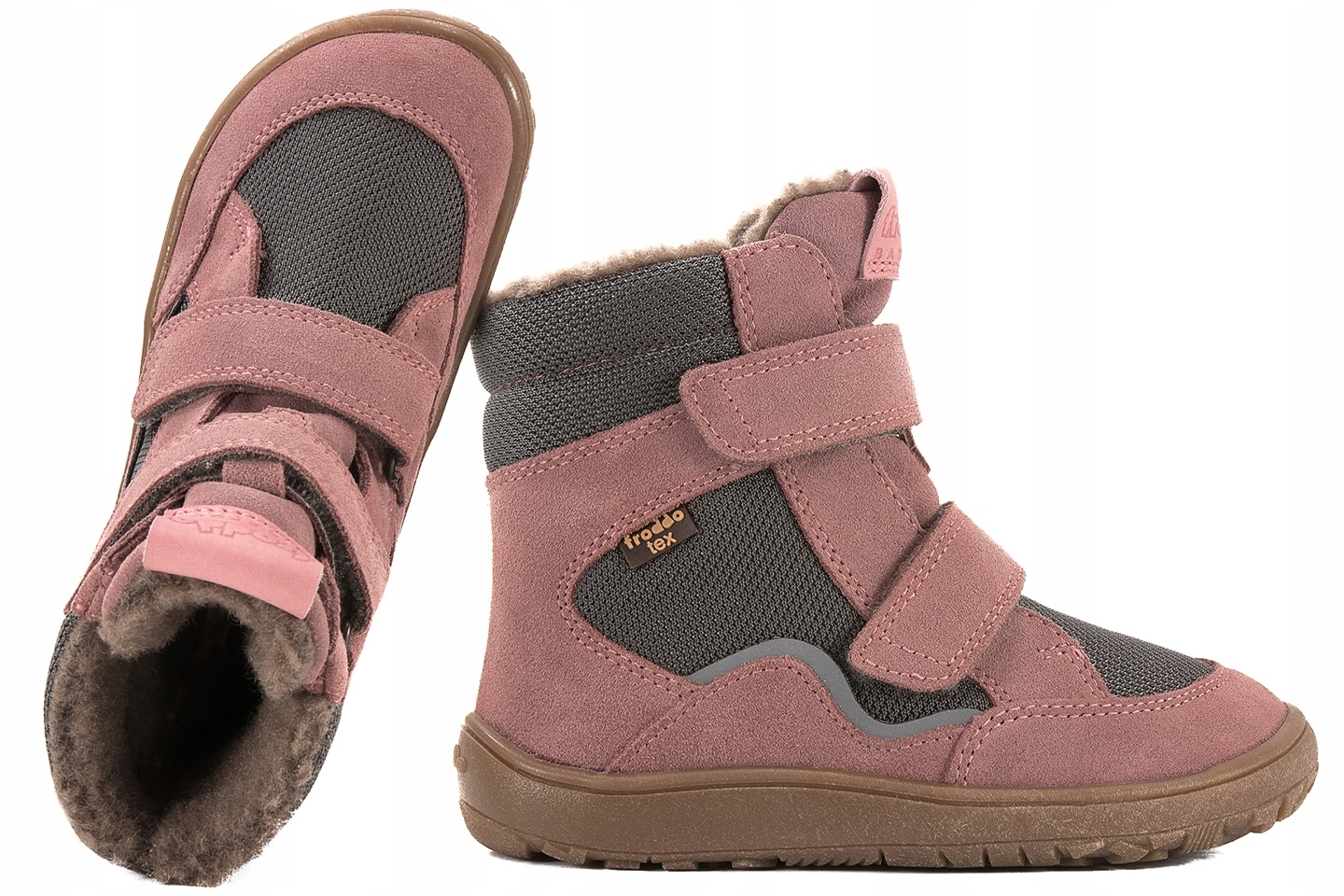 Froddo G3160233-6 Barefoot Śniegowce Trzewiki Zimowe Wodoodporne 29 Różowy