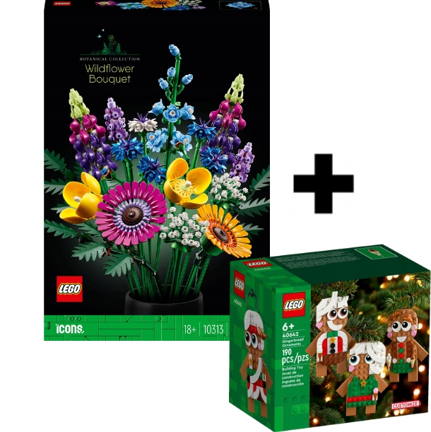 Lego Icons Kytice Z Louských Květin 10313 Lego 40642 Dárková Sada
