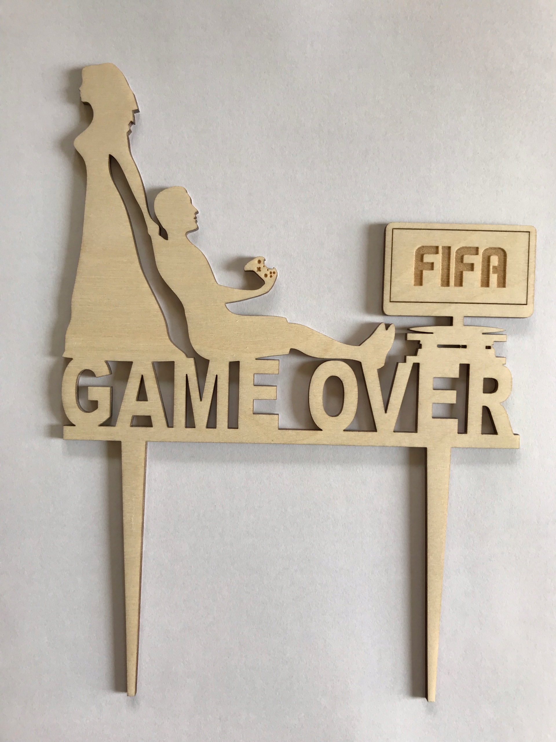 

topper na tort game over,toper gracz,ślub i wesele