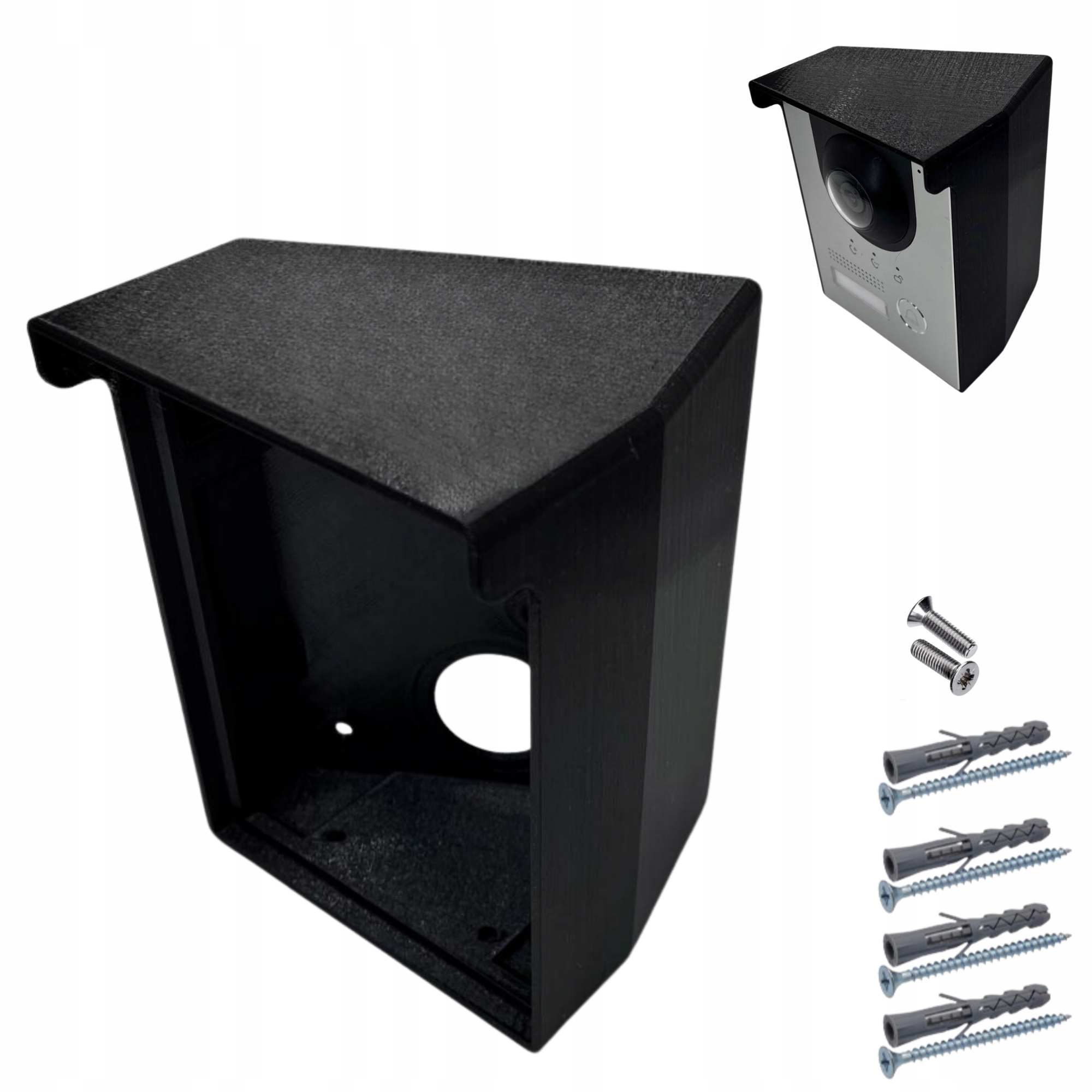 Adaptér pro montáž pod úhlem Videodomofon Dahua VTO2202F-P-S2 Pravý Černý