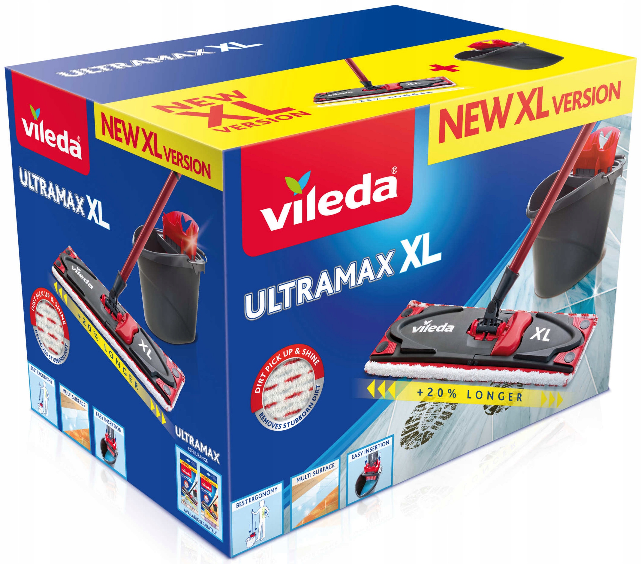 Levně Vileda Plochý mop Ultramax XL Box, sada kbelíků