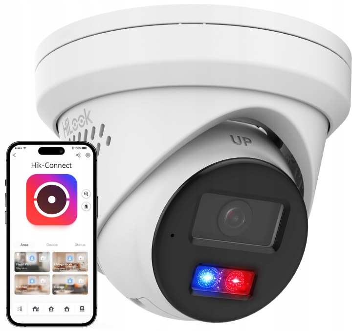 4MP vonkajšia Ip kamera Hybrid Light IPC-T240HAP-LUF/SL HiLook Hikvision