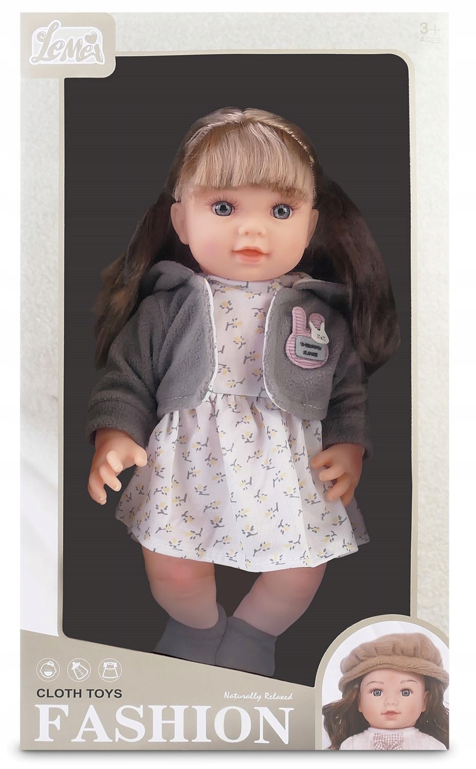 MODNA LALKA W SUKIENCE BOBAS 38cm Artyk Stan opakowania oryginalne