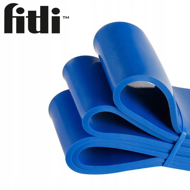 GUMA OPOROWA do Ćwiczeń POWER BAND Gumy Treningowe NIEBIESKA MOCNA 32-80kg Marka Fitli