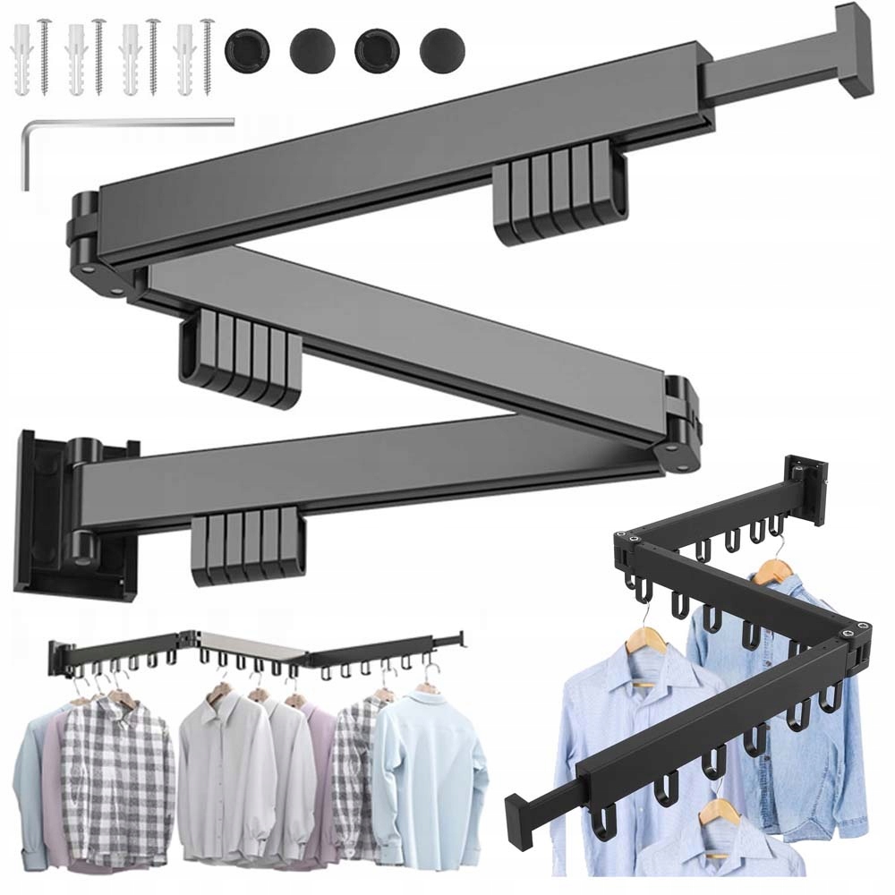 Levně Rozkládací Sušák Na Prádlo Sušák Na Prádlo 127 CM A Stěnu