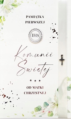 Od Matki Chrzestnej na Komunię Kartka urocza LUX55