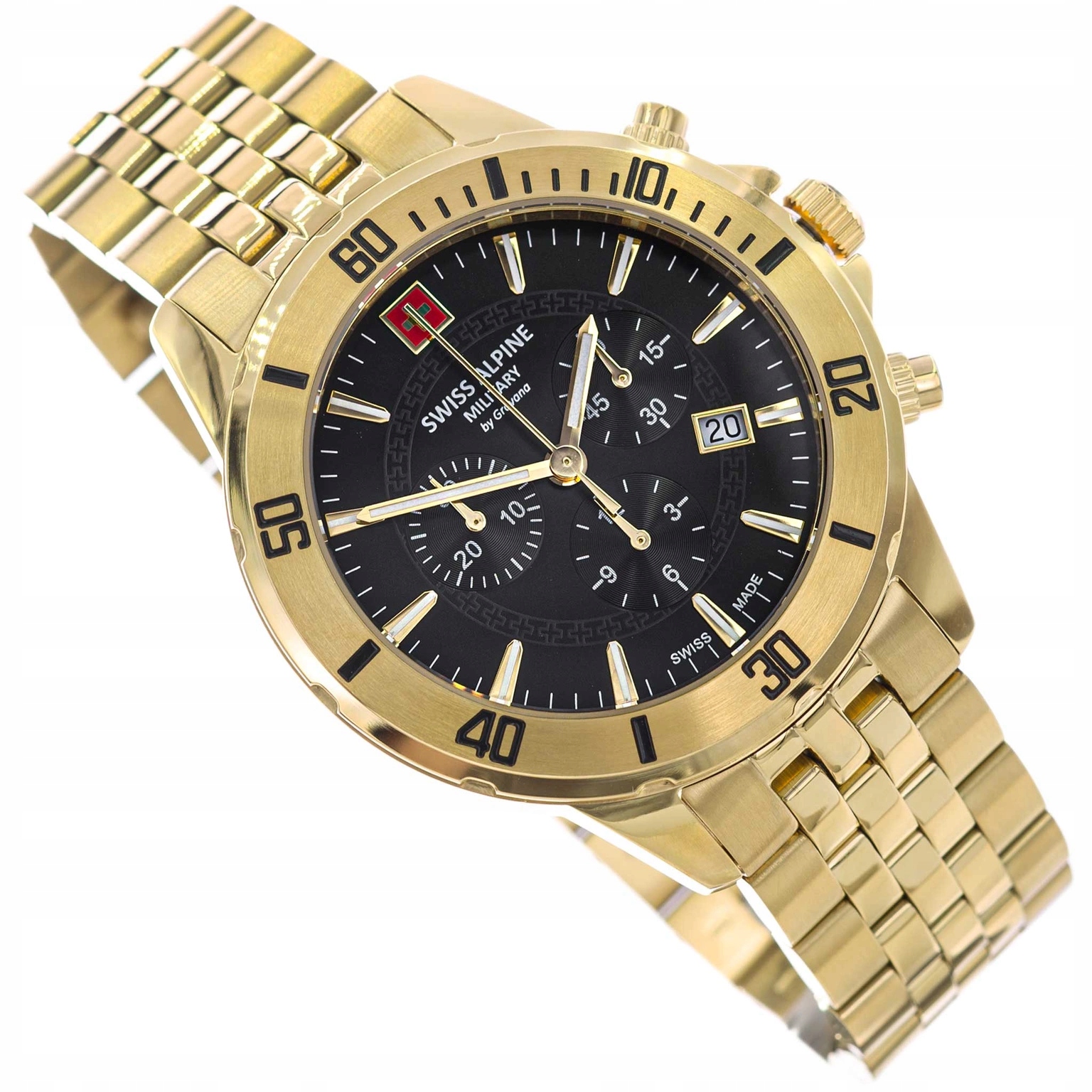 Pánské Hodinky Swiss Alpine Military SAM7024.9117 Chronograf Datumovka 10ATM